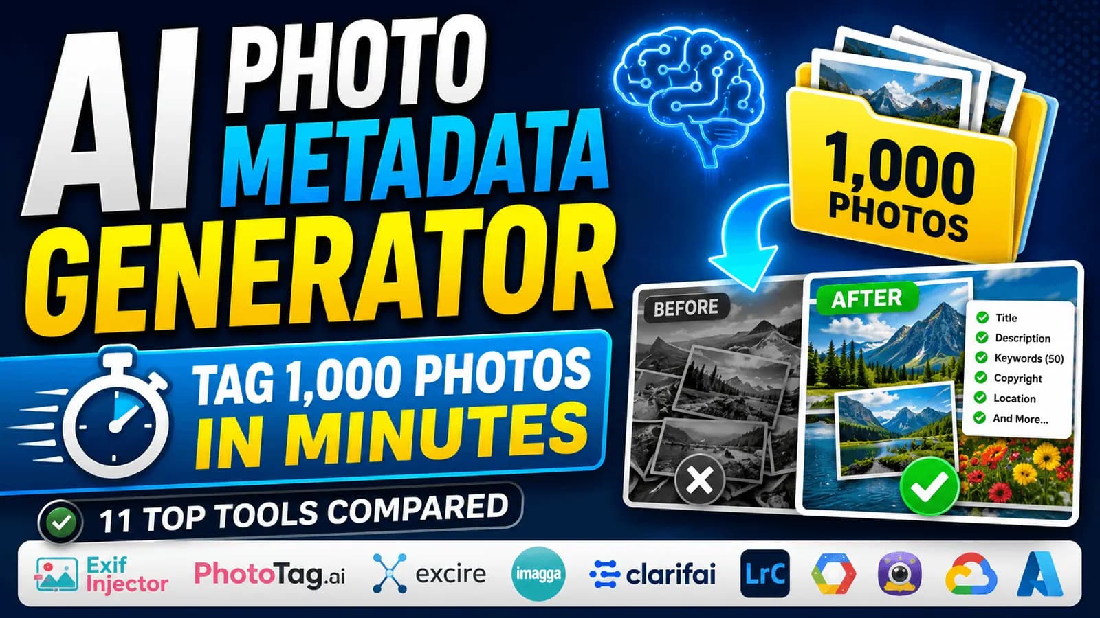 11 Best AI Metadata Generators for Bulk Photo Tagging in 2026