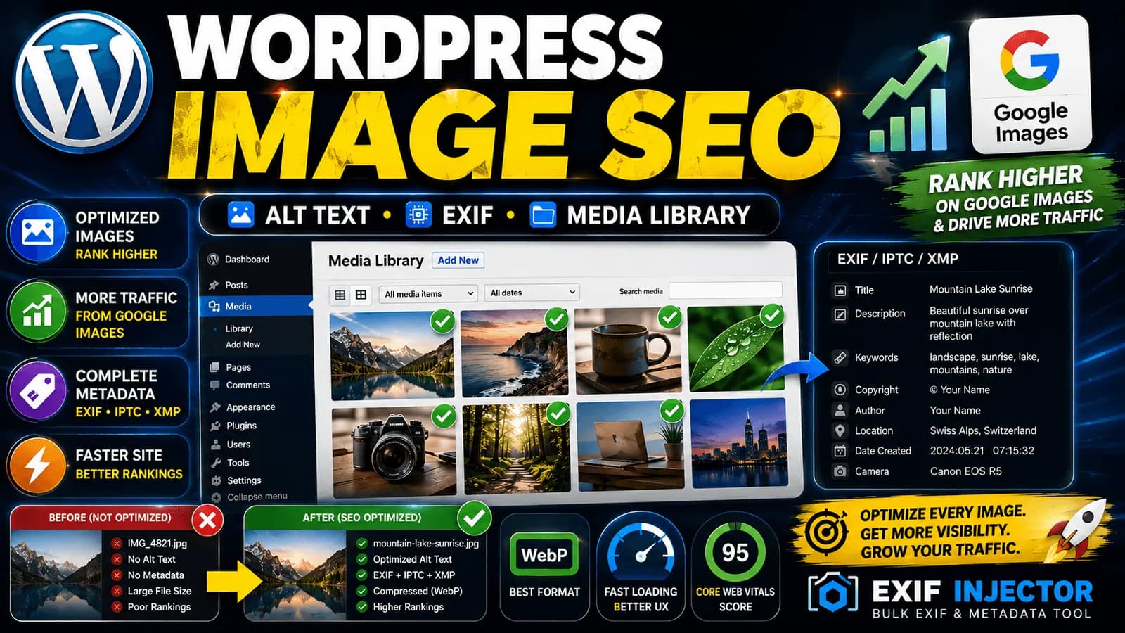 Image SEO for WordPress Media Library