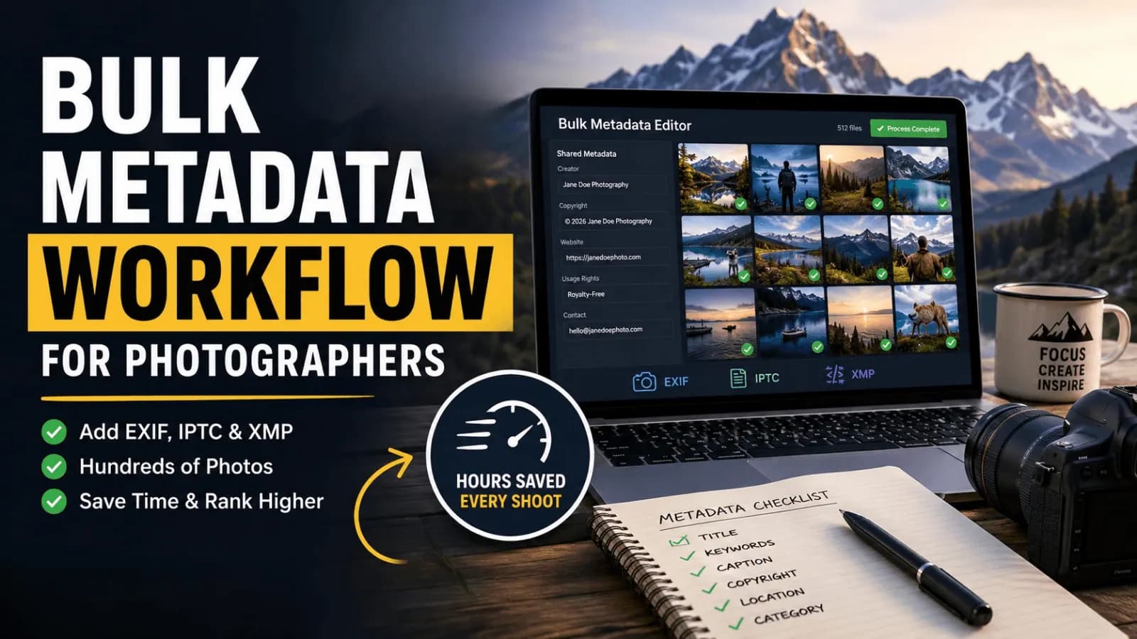 Bulk Metadata Workflow for Photographers: The Complete Guide