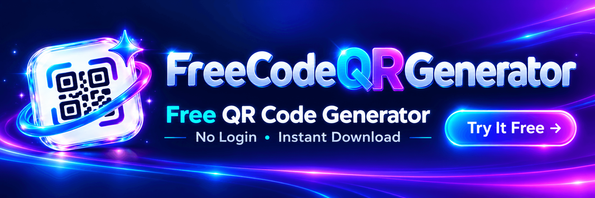 FreeCode QR Generator — create QR codes with no login and instant download